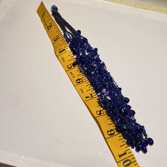 Vintage handmade Indigo beaded necklace from y2k era - Picture 7 of 8